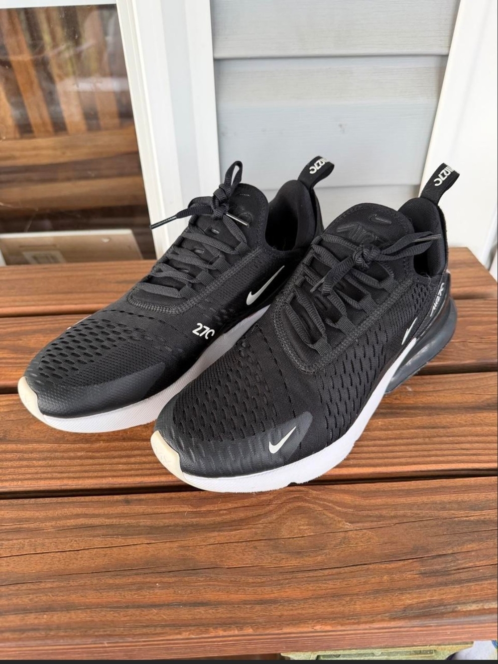 Nike Women’s Air Max 270 Black/White Athletic Sneakers